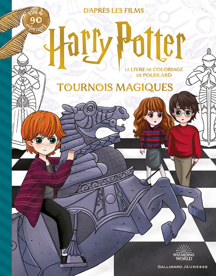 Harry Potter - Le Livre de coloriage de Poudlard - Tournois magiques - COLLECTIFS JEUNESSE , Collectif  - GALLIMARD JEUNE