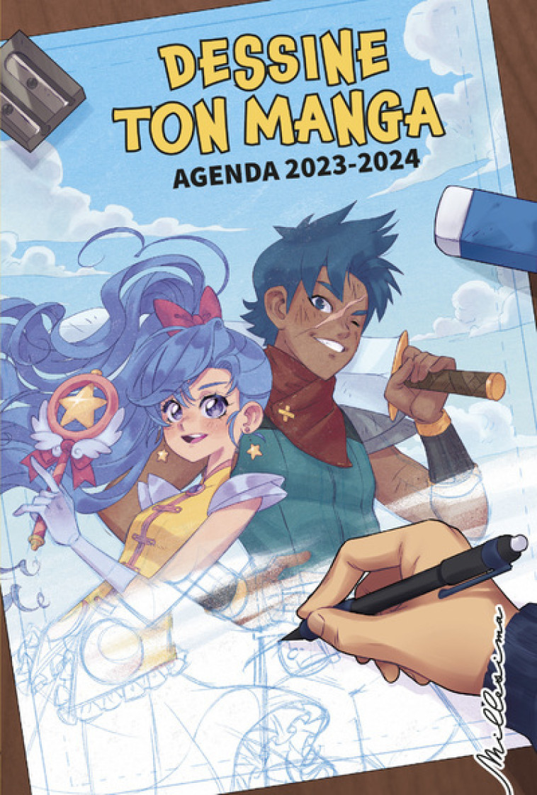 Agenda Dessine ton manga 2023-2024 - Collectif Collectif - MILLESIMA