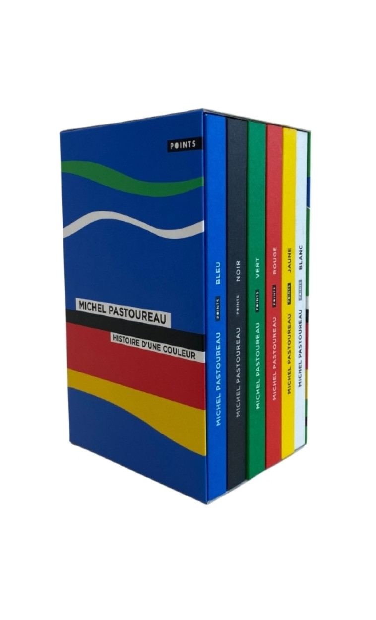 Coffret 6 couleurs Michel Pastoureau : Bleu, Noir, Vert, Rouge, Blanc et Jaune - Pastoureau Michel - POINTS