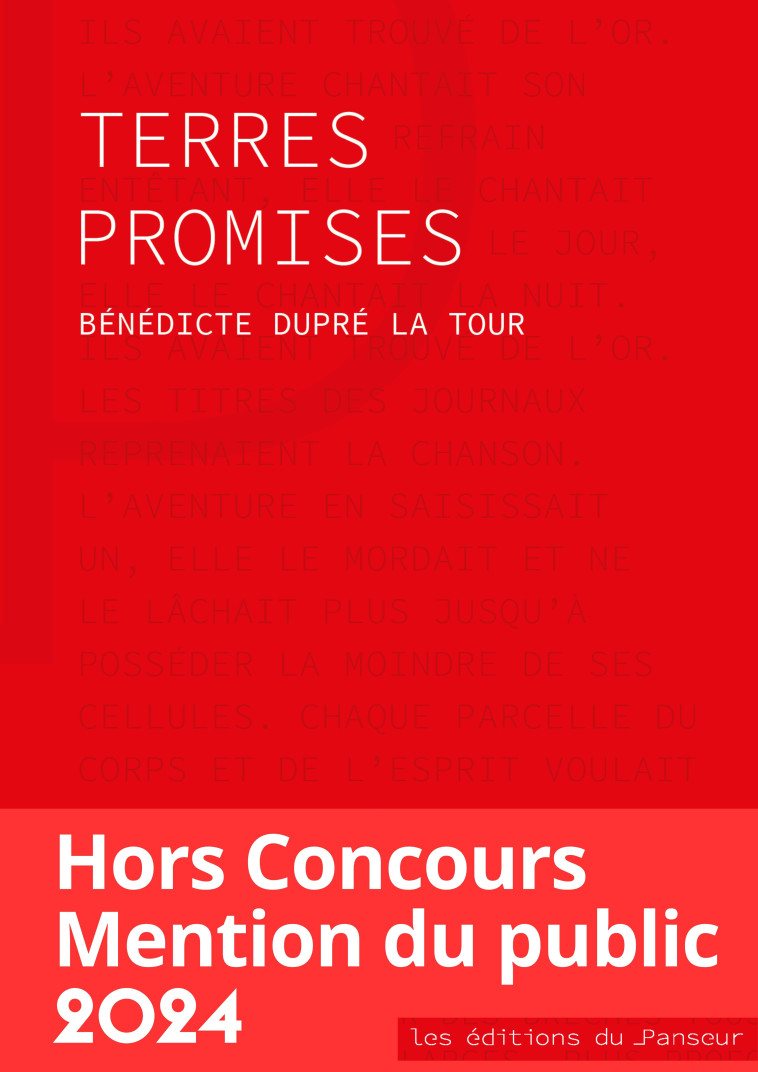 Terres Promises - Bénédicte Dupré la Tour - PANSEUR