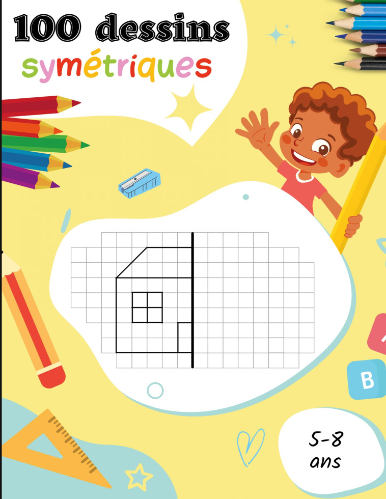 100 dessins symétriques pour les 5-8 ans - René Charpin - BOOKS ON DEMAND